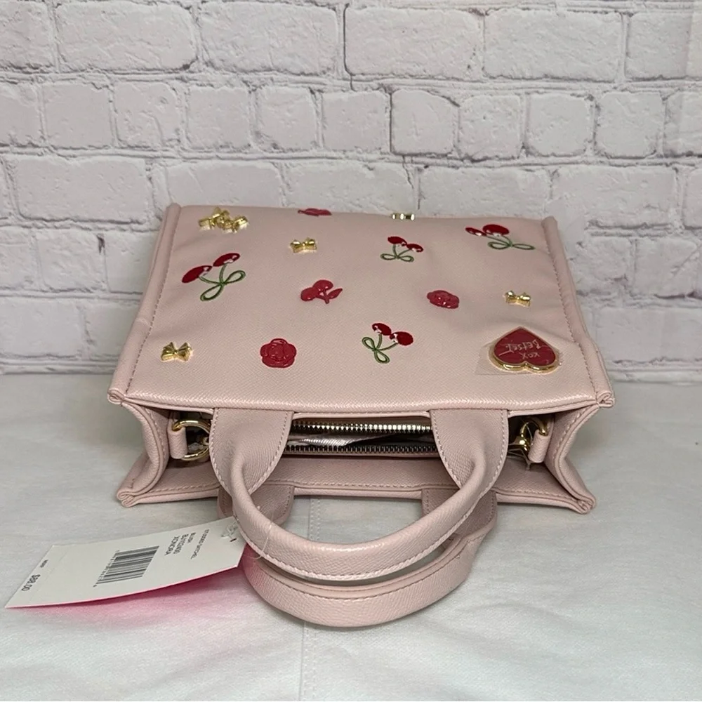 NWT Betsey Johnson Xonora 3-Way Studded Satchel Tote Bag - Picture 6 of 14
